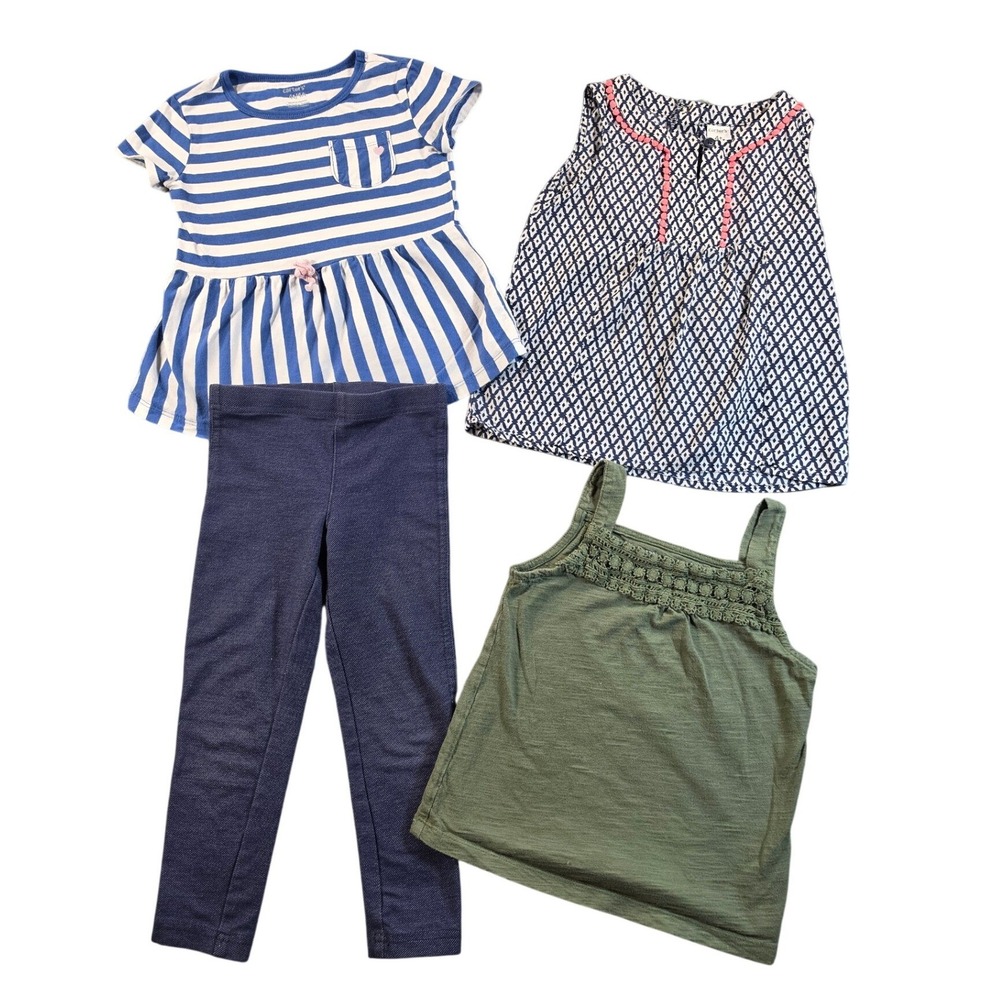 Carter's Toddler Girl Clothing Bundle Casual 4 Piece 4T
